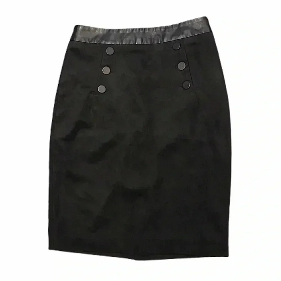 H&M Pencil Skirt  Black Size 6 - Picture 1 of 4